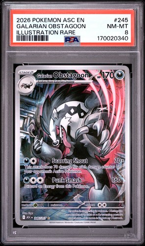 Galarian Obstagoon graded PSA 8 for sale on eBay