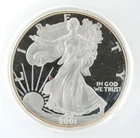 United States 2001-W Proof 1 Ounce .999 Fine Pure Silver American Eagle Coin
