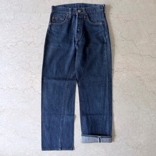 Vintage 1980's Levi's 501 Dark Wash Selvedge Redline Jeans 26x27.5"