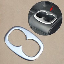 Rear Water Cup Holder Cover For Mitsubishi Outlander 2013-21 Accessories Chrome Rear Water Cup Holder Cover For Mitsubishi Outlander 2013-21 Accessories Chrome