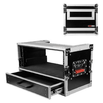 Gator Cases GTOUR-4U-2UDR ATA-Style 4U Rack Flight Case with 2U Drawer