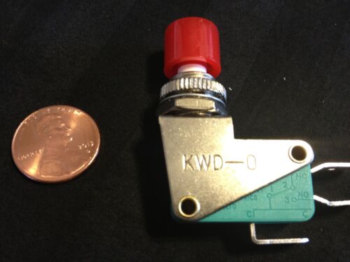 1 Piece Micro Switch ON/OFF 3P w/ Lever Big Red Cap KWD 8 | eBay