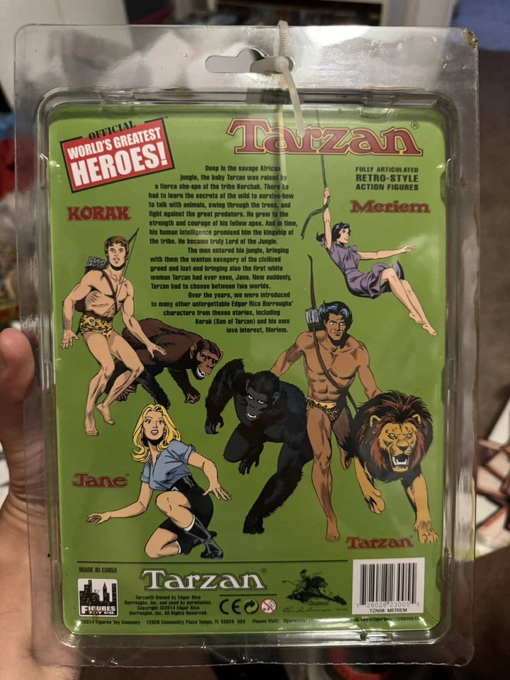 Figura de acción oficial World’s Greatest Heroes Meriam figuras Korak Tarzan Jane Foto 2 de 4