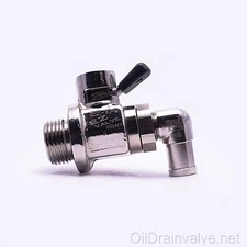 EZ Engine Oil Drain Valve EZ-104(18mm-1.5) & L-Shaped Hose End L-001 COMBO PACK