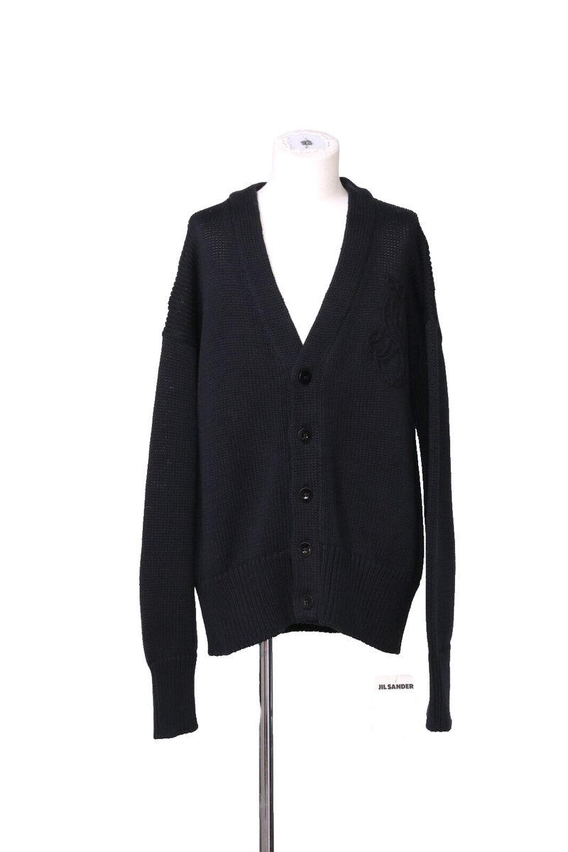JIL SANDER◇カーディガン(薄手)/48/コットン/BRW/無地/J22HP0003