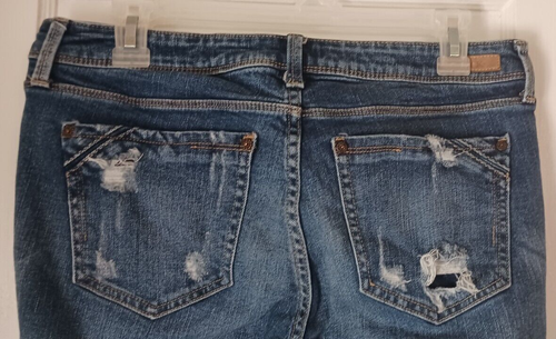 Buckle Black Jeans Women's Fit No. 53 Straight 28x31 Distressed Blue - Picture 10 of 11