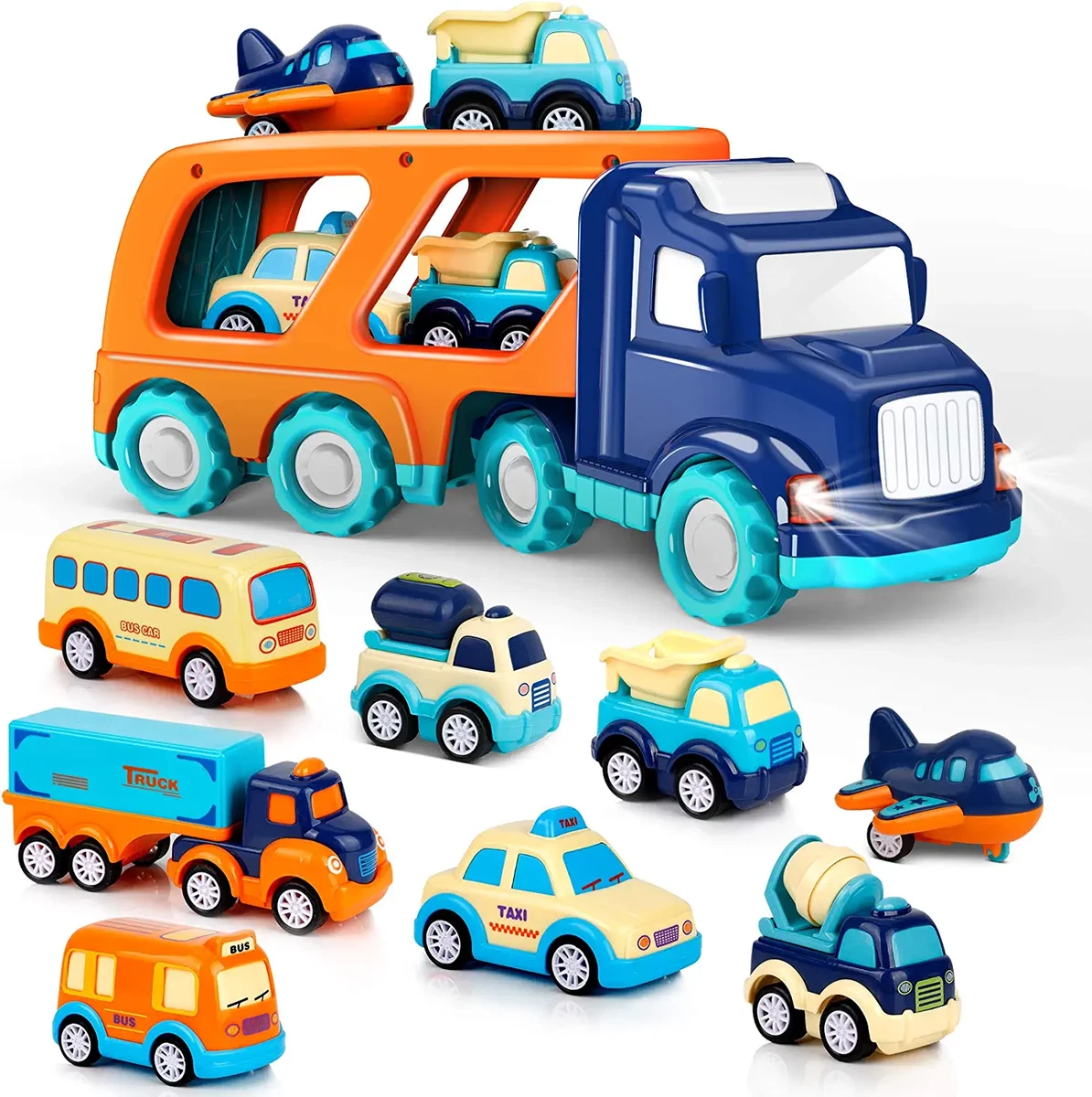 9 Pack Cars Toys for 2 3 4 5 Years Old Toddlers Boys and Girls