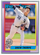 2025 Topps Series 1 - 1990 Topps Baseball Drew Thorpe #T90-8 Pink (RC)