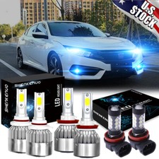For Honda Civic 2016-2020 6x H11 9005 H8 LED ...