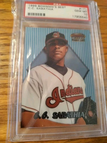 1999 Bowman's Best #171 C.C. Sabathia Rookie PSA 10 GEM MINT HOF 2025!