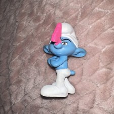 McDonald  s Happy Meal Smurfs Grouchy Smurf with Butterfly 2011 Animation Toy