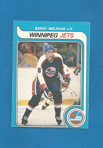 Barry Melrose RC 1979-80 O-PEE-CHEE OPC NHL Hockey #386 (EXMT)(OC) Winnipeg Jets