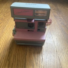 Vintage Polaroid Cool Cam 600 Instant Film Photo Camera Pink and Grey EUC Tested