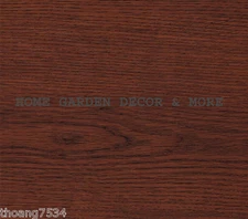 Dark Red Wood Grain Cherry Vinyl Contact Paper Shelf Drawer Liner Peel Stick USA