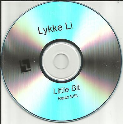 LYKKE LI Little Bit RARE RADIO EDIT Tst press PROMO Radio DJ CD single 2008 USA