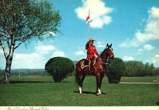 Postcard Photograph Scarlet-Clad Member Royal Canadian Mounted Police Canada