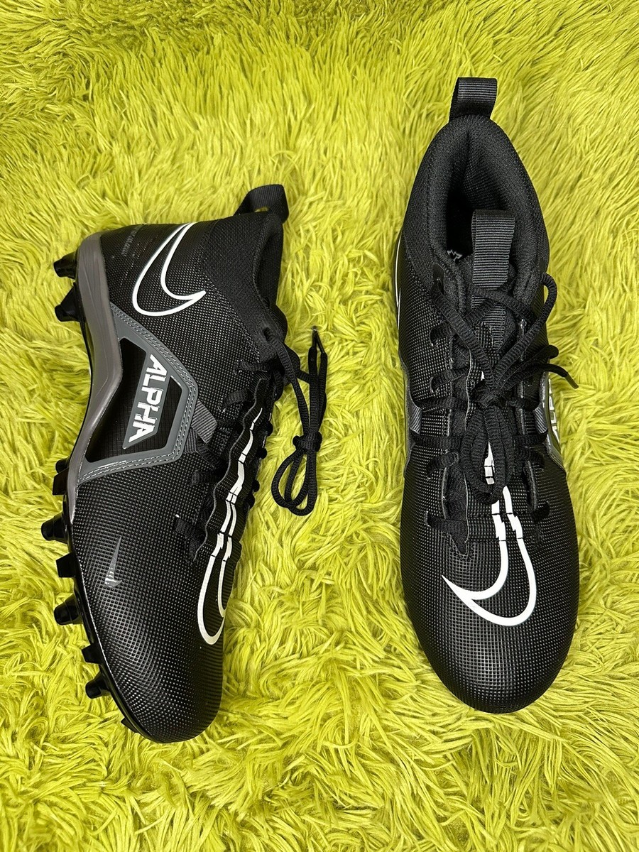 Nike Alpha Menace Varsity 3 Black Football Cleats, Size 10.5  display picture 3