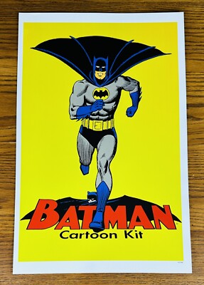 BATMAN CARTOON KIT POSTER 17 x 11 Adam West Wall Art