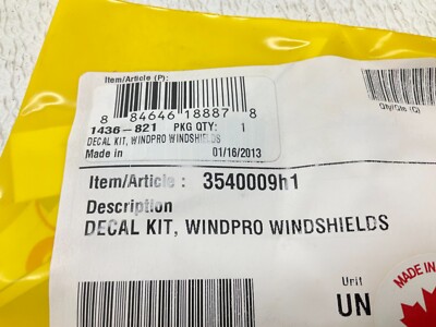 Arctic Cat 1436-821 Windpro Windshields Decal Kit 1436821 1436 New