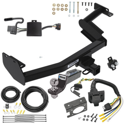 Trailer Hitch Tow PKG w/ 7-Way Wiring For 20-22 Palisade Telluride w/2'' Ball NEW