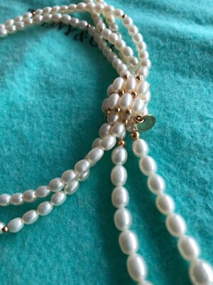 Tiffany \u0026 Co Iridesse Pearl lariat with 