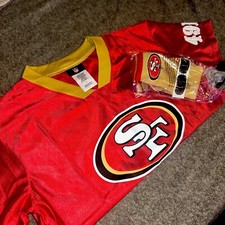 Youth 49ers Red Football Jersey Size Large