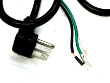 HEAVY DUTY 8 Ft 16 AWG 16/3 Replacement Power Cord Black Extension Cable 300V HR