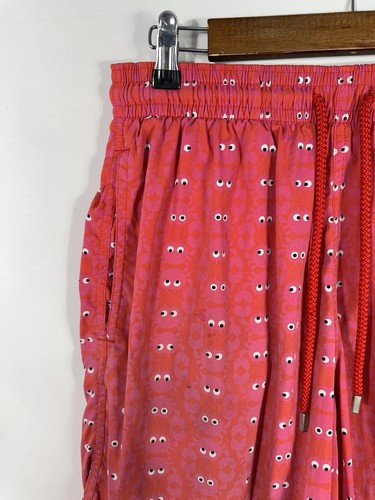 Vilebrequin Costume da Bagno Uomo Medio Rosa Rosso con Granchi - Foto 2 di 18