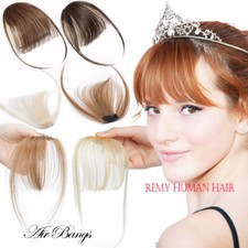 Best Bangs Clip In 100 Remy Human Hair Extensions Fringe Thick Thin Air All US