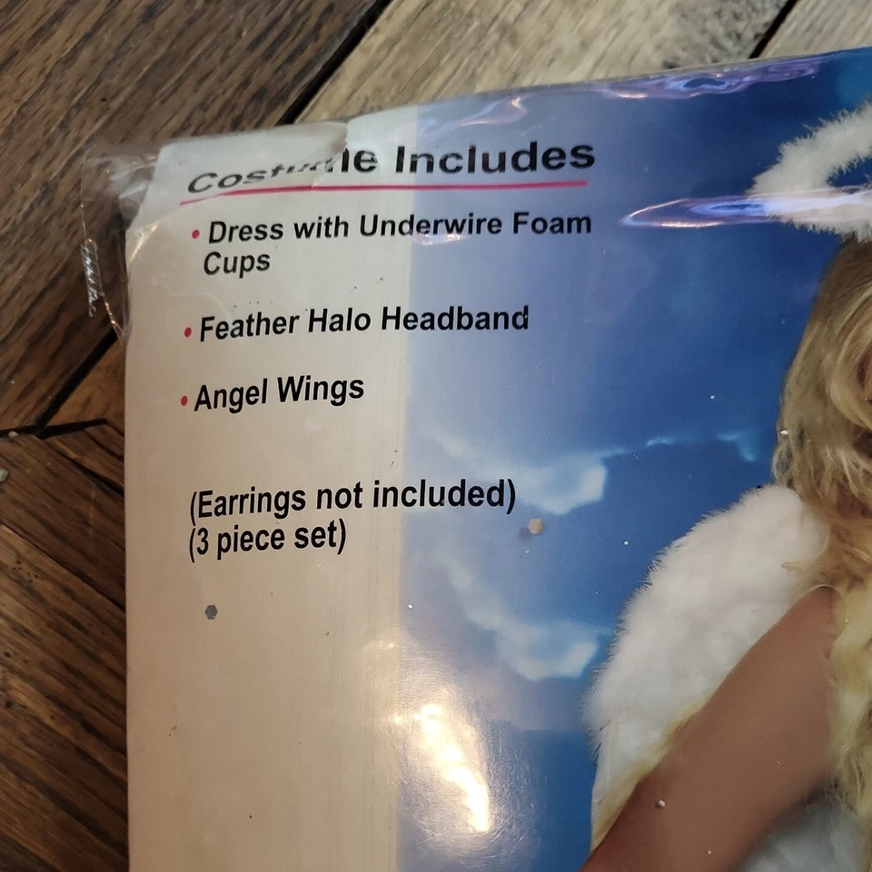 Dreamgirl Ángel Belleza Vestido Alas Corona Adulto Mujer Halloween Disfraz X-Grande Foto 3 de 4