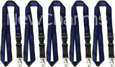 5 LANYARDS w/ Detachable Key Chain Thin Blue Line Police Officer Law Enforcement