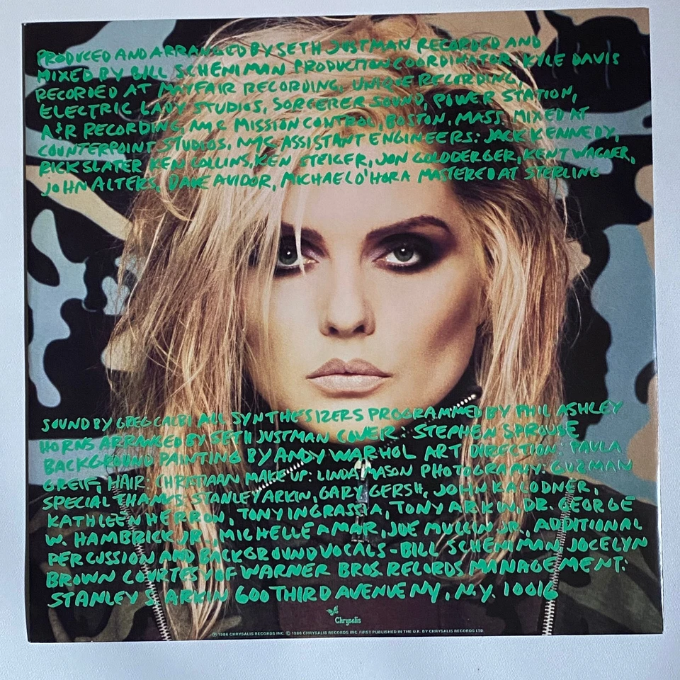 DEBBIE HARRY - ROCKBIRD ORIGINAL 1986 UK 12" VINYL LP EX/EX Foto 4 de 4