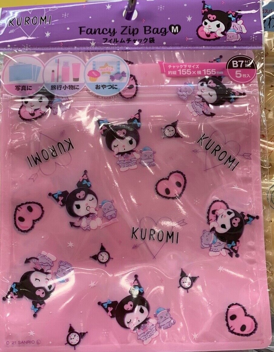 Sanrio Daiso Fancy Zip Bag Japan Limited Cinnamonroll Kuromi Ebay