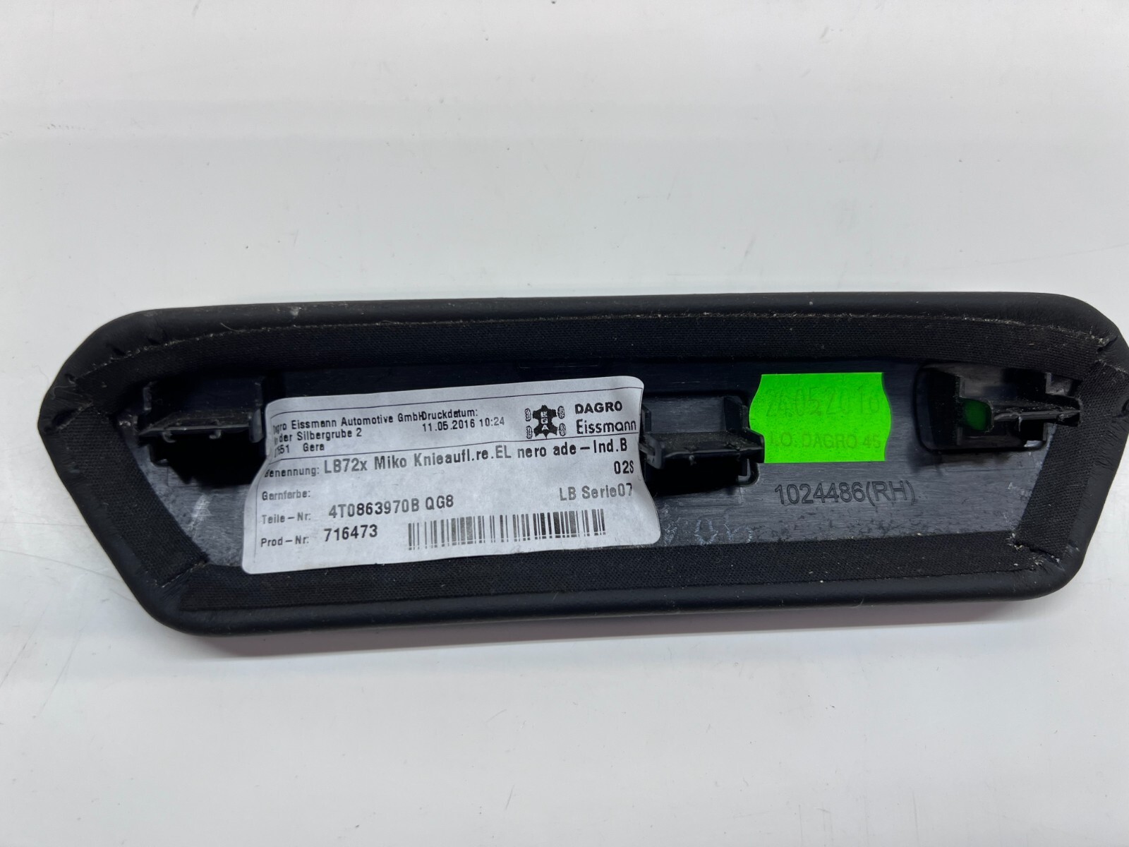 LAMBORGHINI HURACAN LP580 LP610 RIGHT RH DASH PANEL SIDE TRIM OEM 4T0863970B