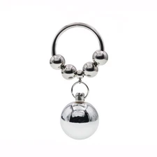 Metal Ring Penis Enlarger Ball Weight Exercise Device Hanging Hanger Extender