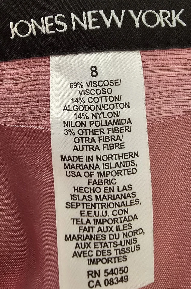 Abrigo Chaqueta Blazer Jones New York Mujer Talla 8 Rosa Foto 2 de 4