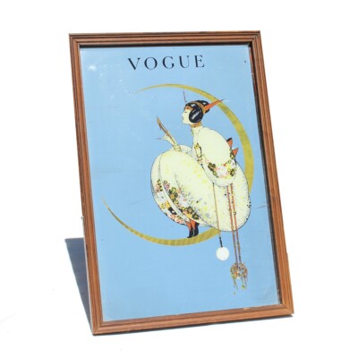 VOGUE Siebdruck Werbespiegel / Early December / George Wolf 48 cm