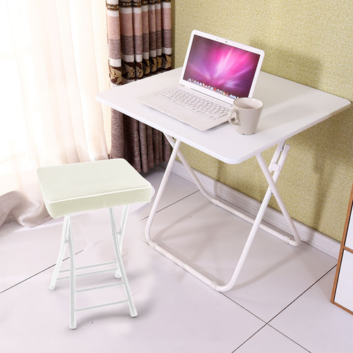Folding Stool Soft Padded Cushioned Seat Folding Freestanding Metal Frame Home - Picture 12 of 21