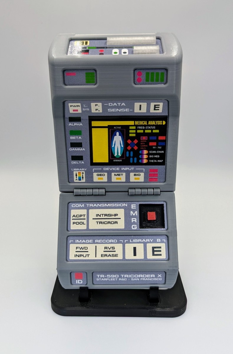 Star Trek Medical Tricorder Prop TR-590 DS9 Voyager 3D Printed