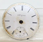 Antique 1901 ELGIN Hunter Case Pocket Watch Movement - 7 J-16 S ! For Parts !