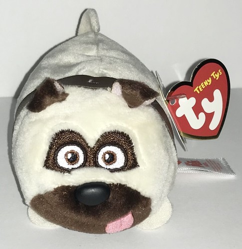 TY MEL DOG -SECRET LIFE OF PETS- 3” TEENY TYS -STACKABLE PLUSH- NEW,W ...