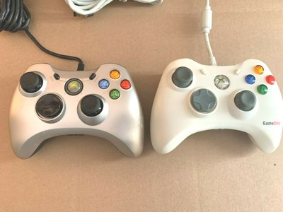 Lot Of 2 Wired Xbox 360 Controllers Gamestop Bb 070 Pdp Play 037 024 Tested Ebay