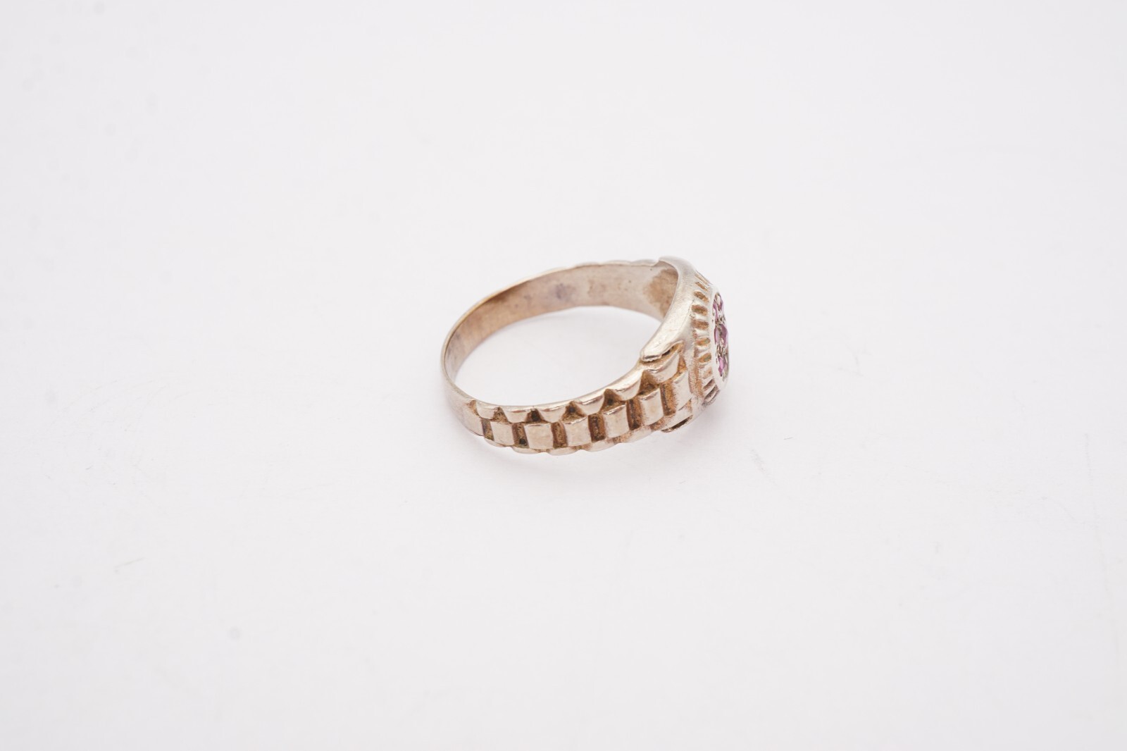 Sterling Silver 925 Ruby Ring Size 5.75 - image 5