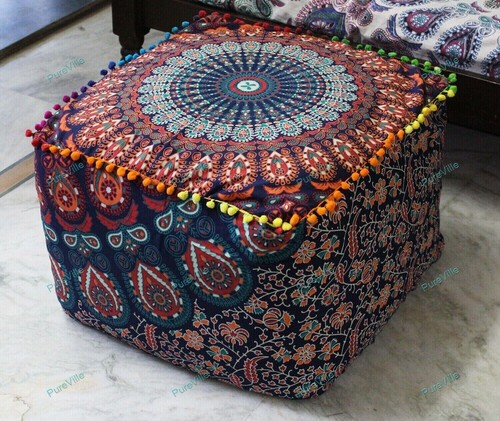 Pouf Ottoman Ethnic Indian