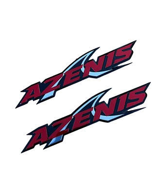 2 Fender Badge Aluminum Emblems Falken Azenis Race tires drift racing Japan JDM
