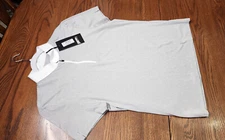 Equiline NEW ClaraC competition Perforated polo shirt Ice grey 48/ XXL / 12 $219