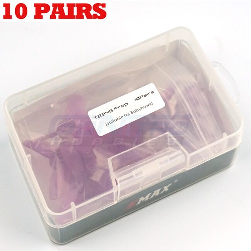 EMAX T2345 Prop Purple 10CW + 10CCW (10 Paar) 3 Blatt Propeller - Bild 1 von 3