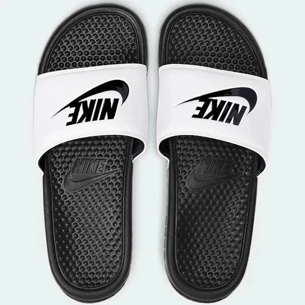 nwt NIKE BENASSI JDI SLIDE MEN BLACK / WHITE 343880 100 slides