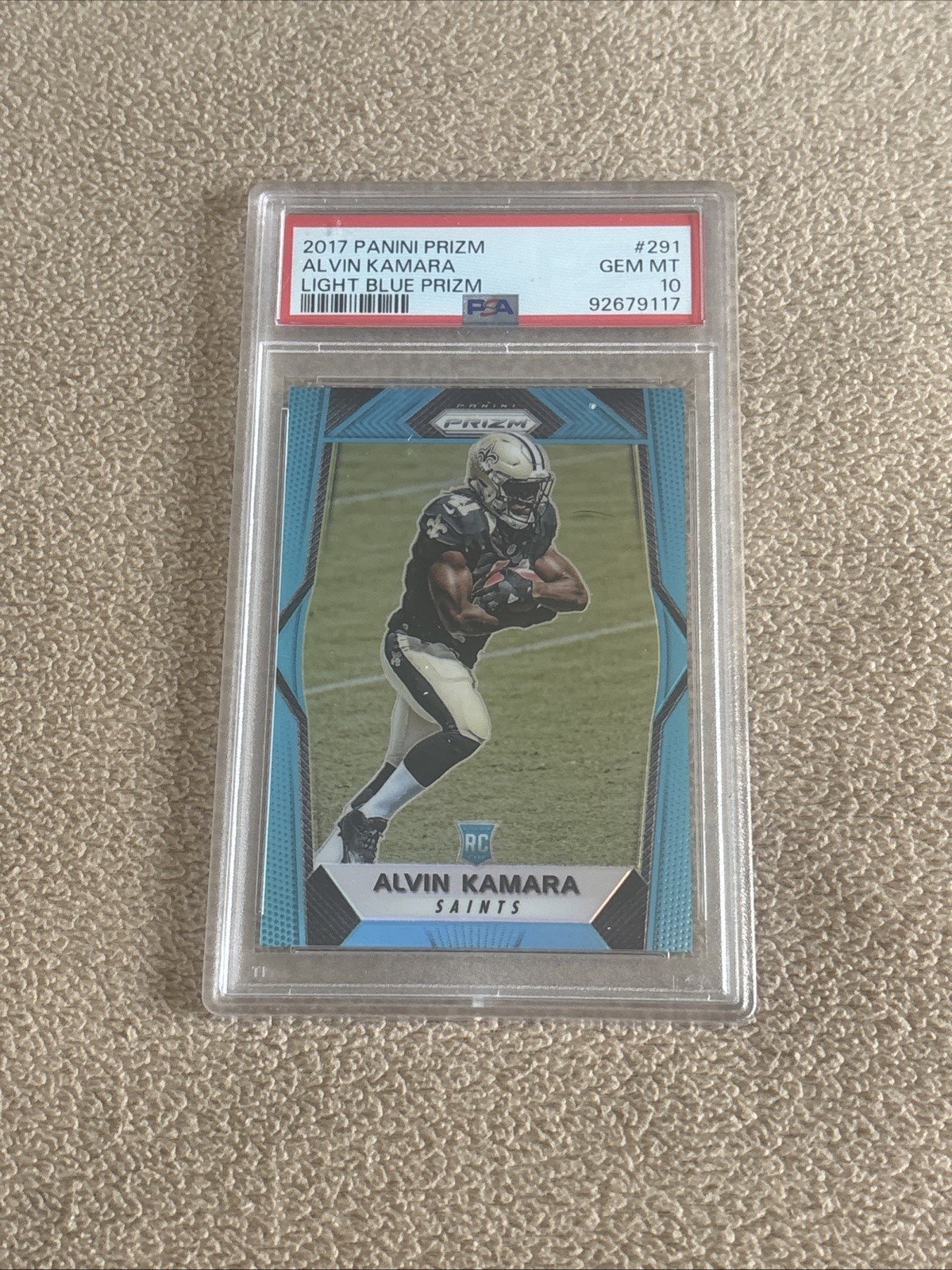 Alvin Kamara Panini Prizm #291 Light Blue