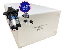 50 Gallon Fresh Water Holding Tank & 12 Volt Water PUMP ~~T-5000-CAC-WP-12V30